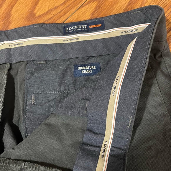 Dockers Flex Comfort Signature Khaki Straight Fit Dress Pants 38x30 - Picture 11 of 12